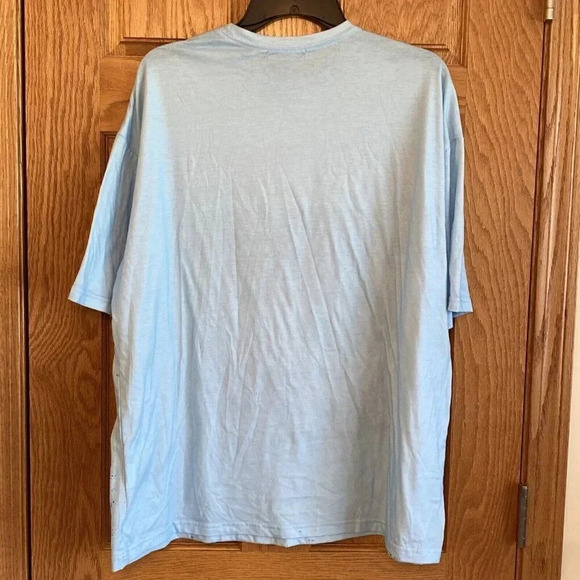 Shein Still Young Graphic Car Print Black T Shirt Mens Size M Blue - Picture 6 of 6